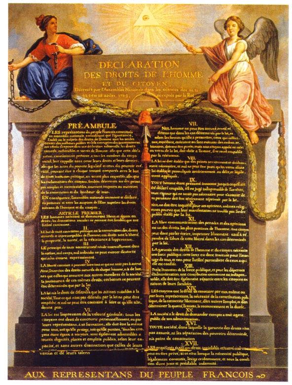 Déclaration des droits de l'Homme - JO 2008