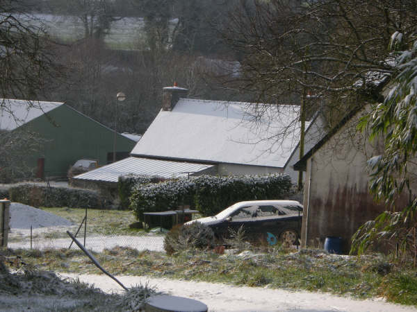 Lopérec sous la neige