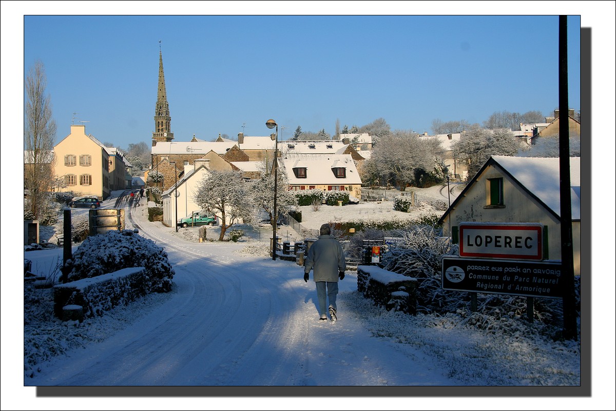 Lopérec sous la neige - 19 décembre 2009