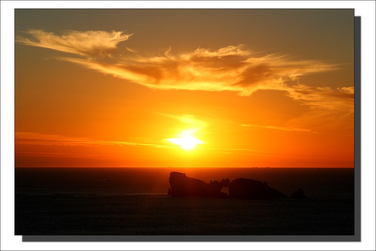 Coucher de soleil sur la Mer d'Iroise - Pen Hir 30 Août 2010