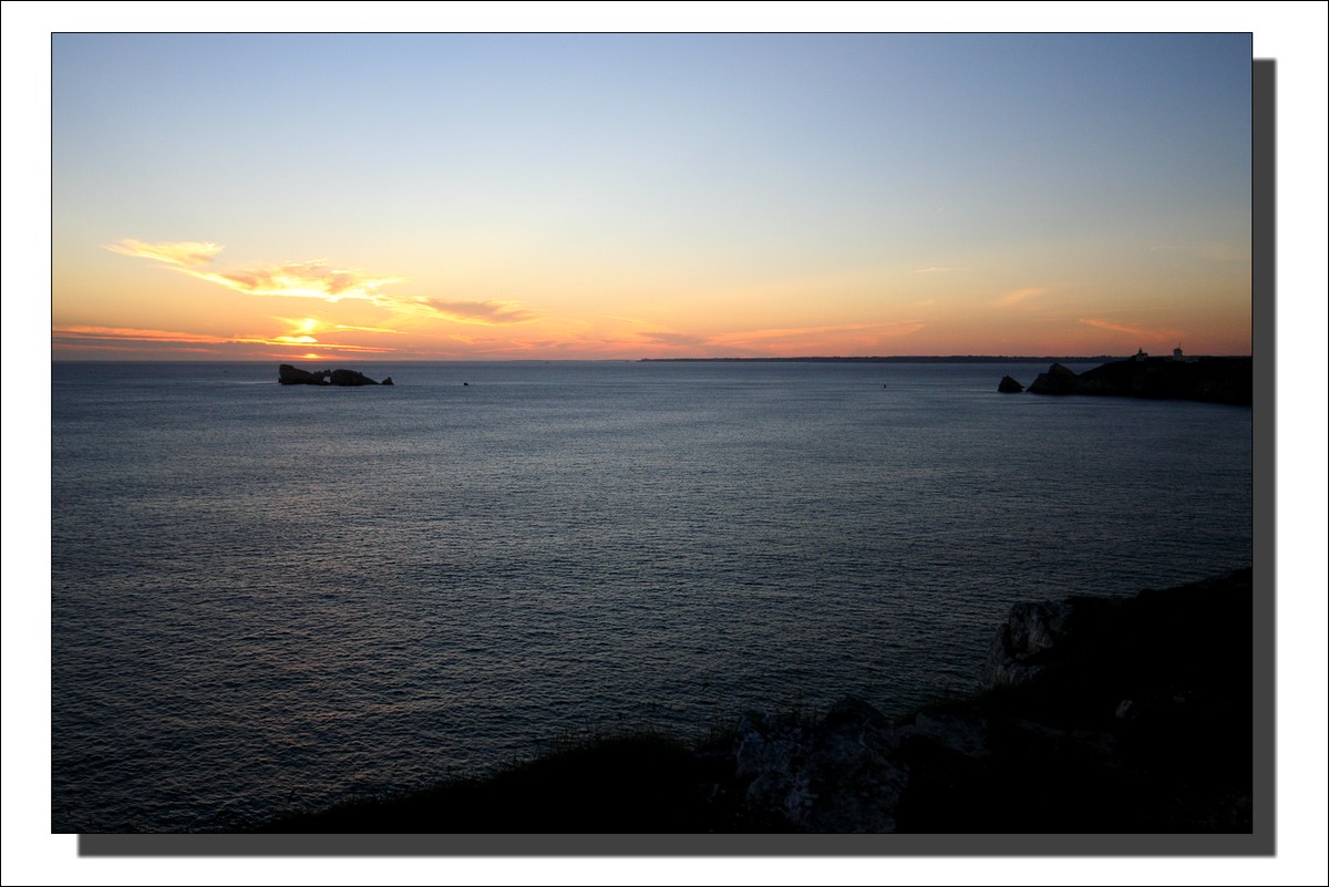 Coucher de soleil sur la Mer d'Iroise - Pen Hir 30 Août 2010