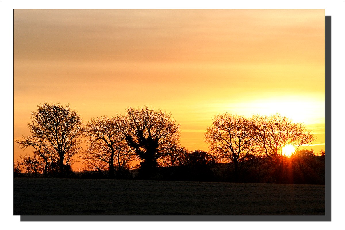 Lever de soleil sur la Campagne