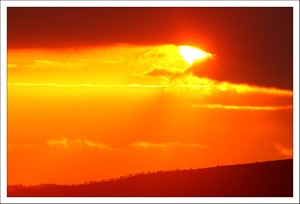 Coucher de soleil sur le Menez Hom