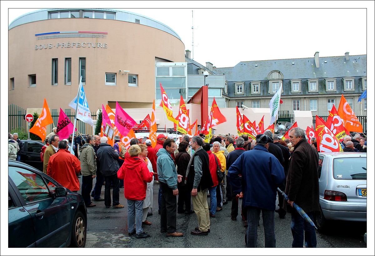 Brest - rassemblement retraités