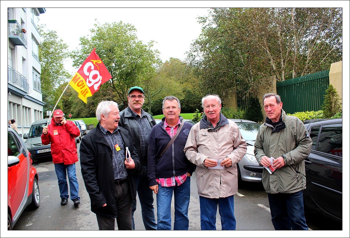 Brest - rassemblement retraités