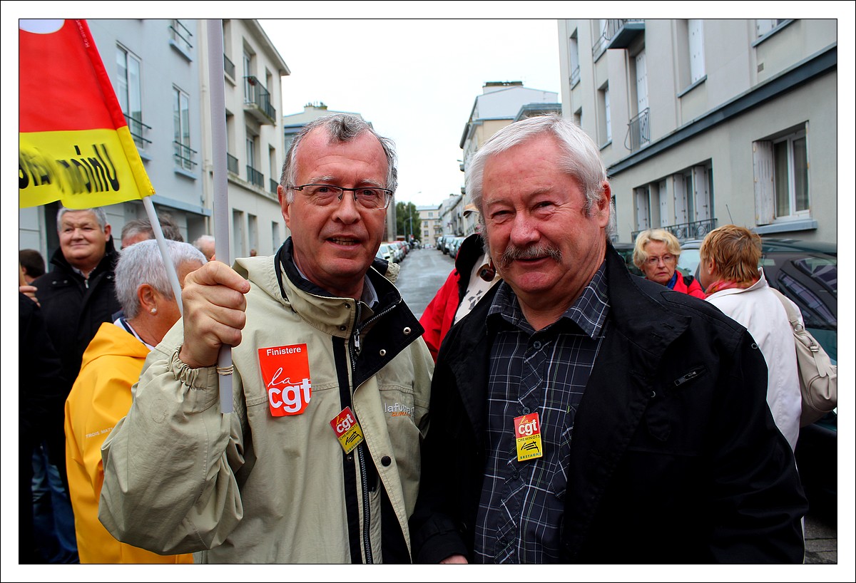 Brest - rassemblement retraités