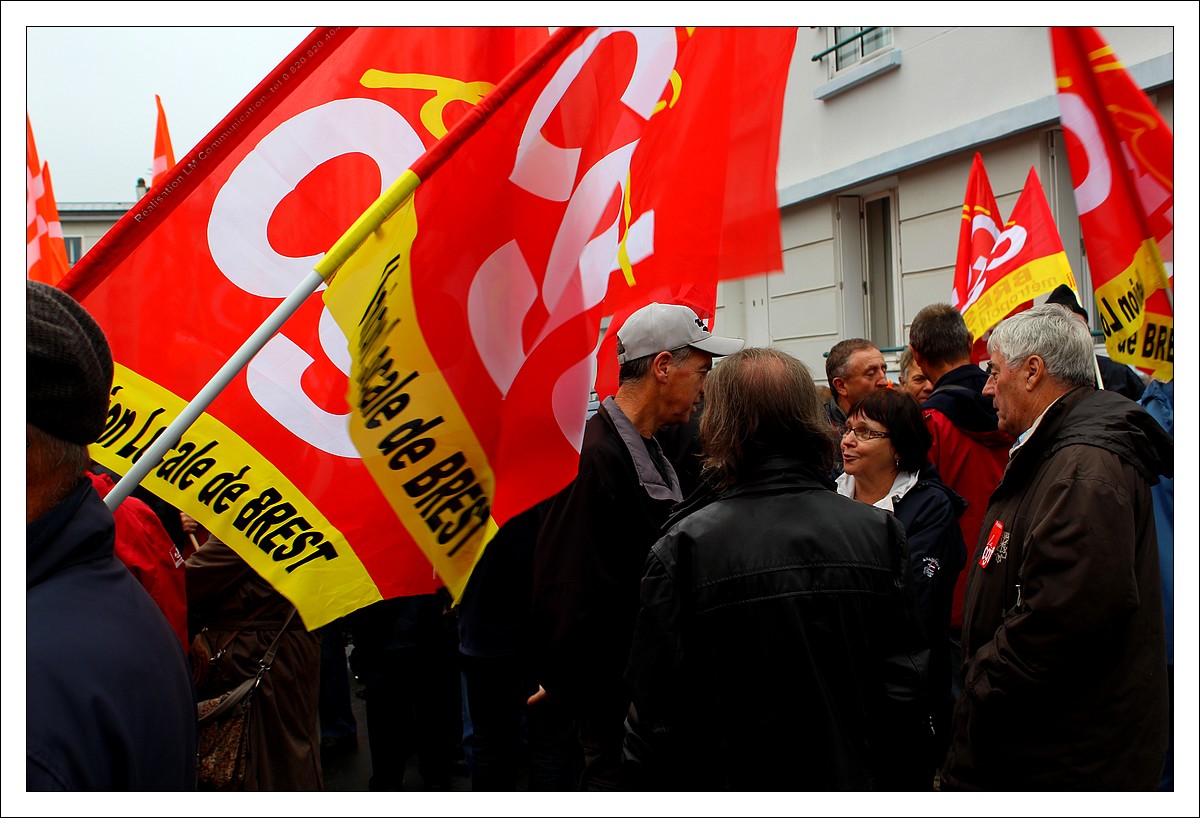 Brest - rassemblement retraités