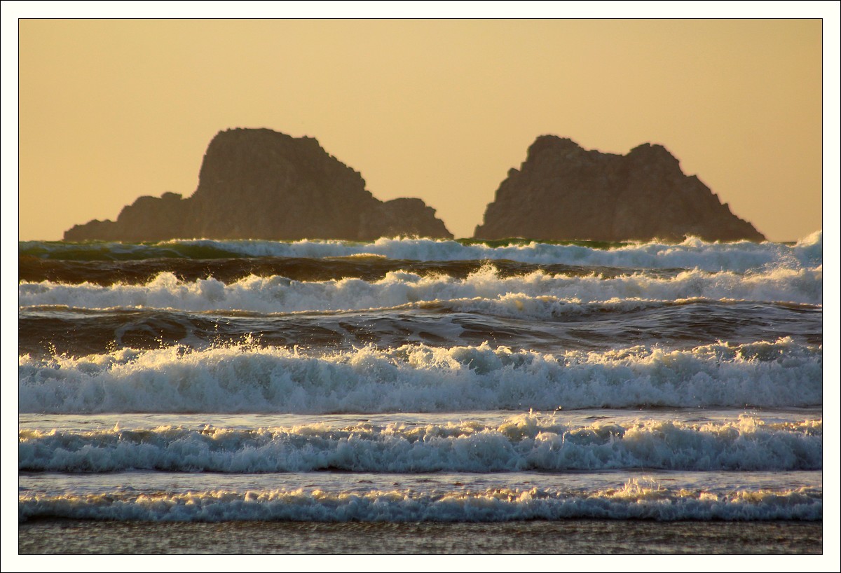 Goulien, coucher de soleil, veille de tempête