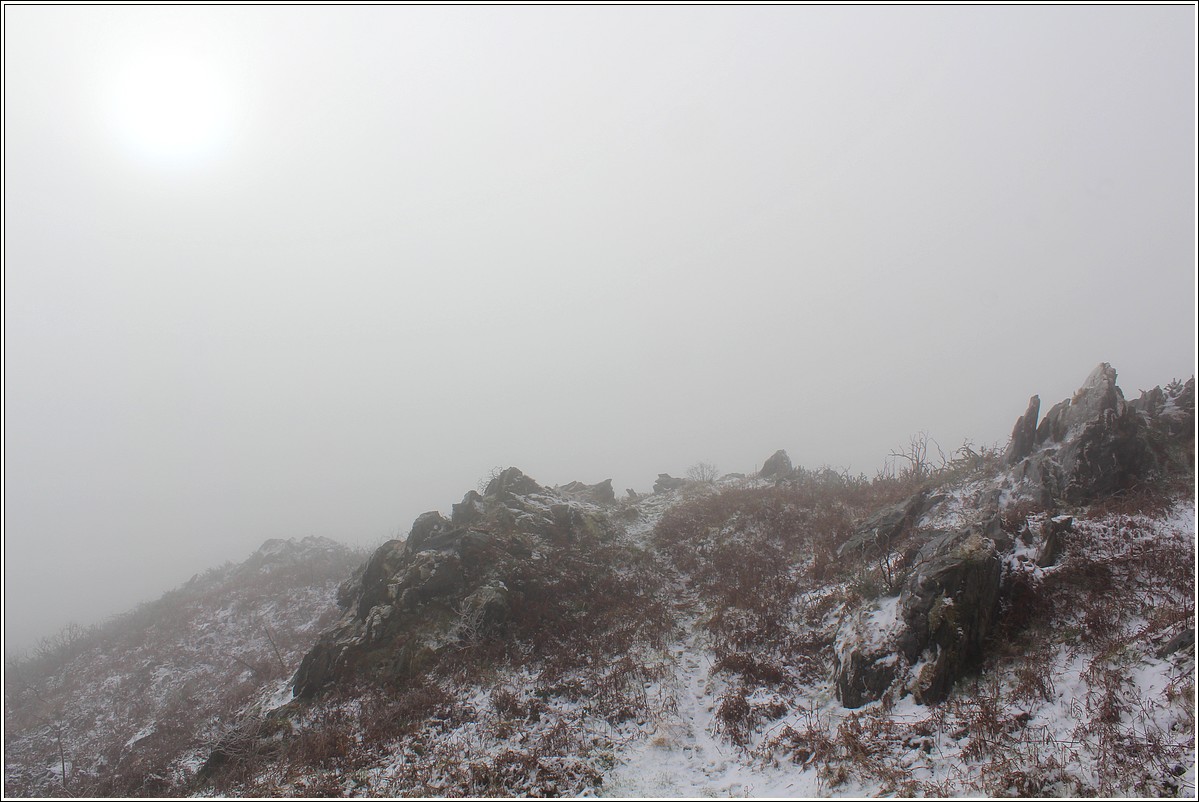 Neige sur les Monts d'Arrée - Roc'h An Hadden
