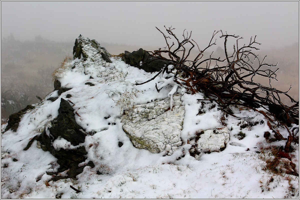 Neige sur les Monts d'Arrée - Roc'h An Hadden