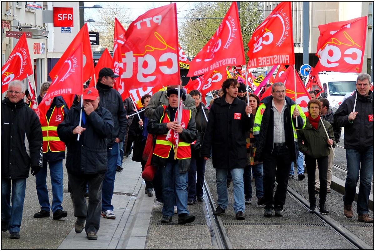 Brest - 9 avril 2013 - manifestation contre l'ANI
