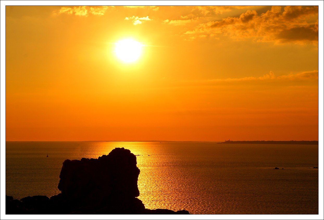 Pen Hir - Coucher de soleil sur la Mer d'Iroise