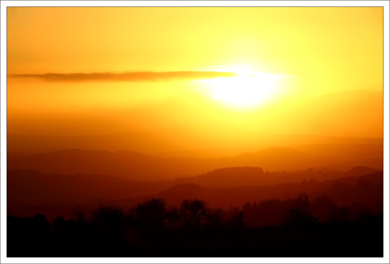 Loprec, coucher de soleil