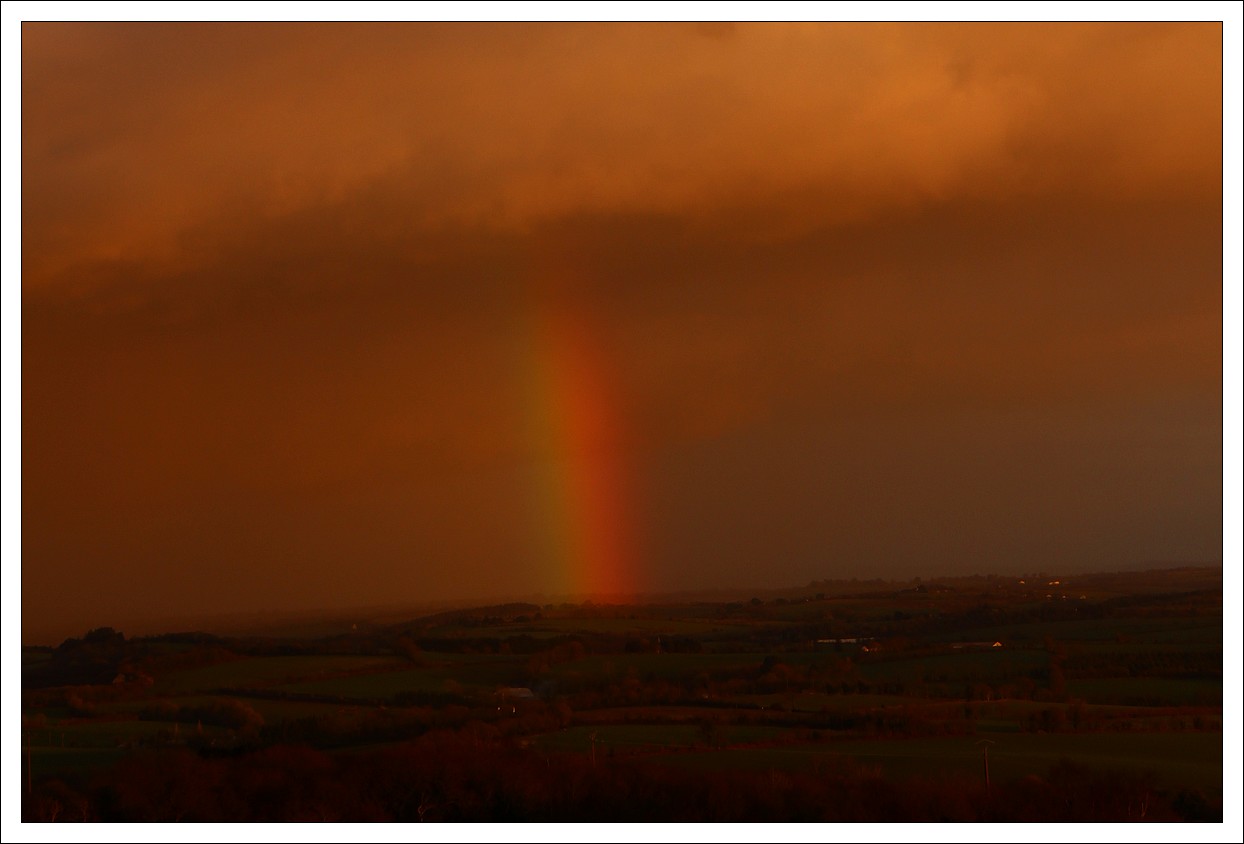 Retour sur l'Arc-En-Ciel au coucher du soleil de la veille...
