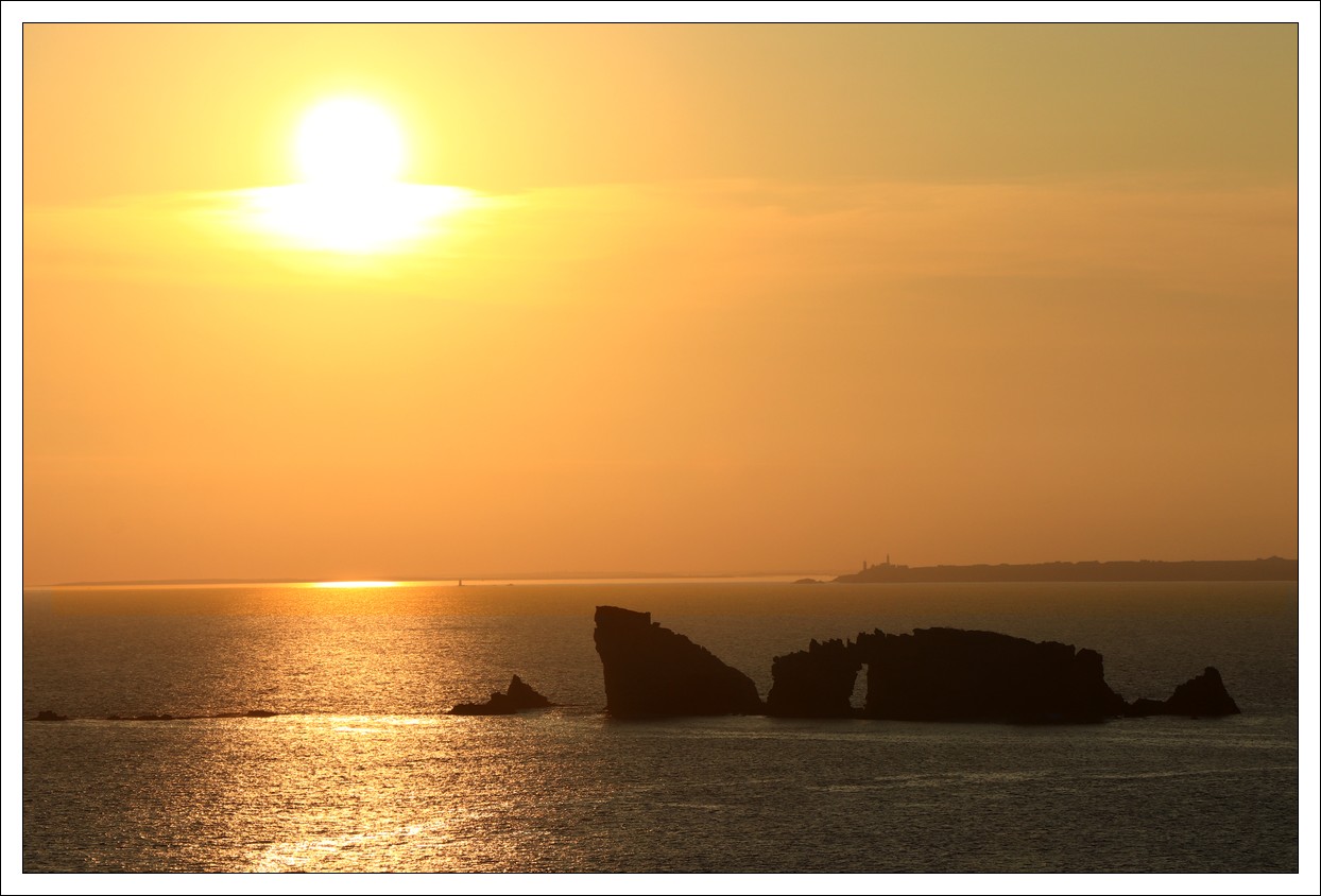 Pen Hir, Camaret, Coucher de Soleil sur la Mer d'Iroise